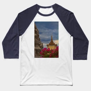 Cambodia. Phnom Pehn. On the grounds of the Royal Palace. Baseball T-Shirt